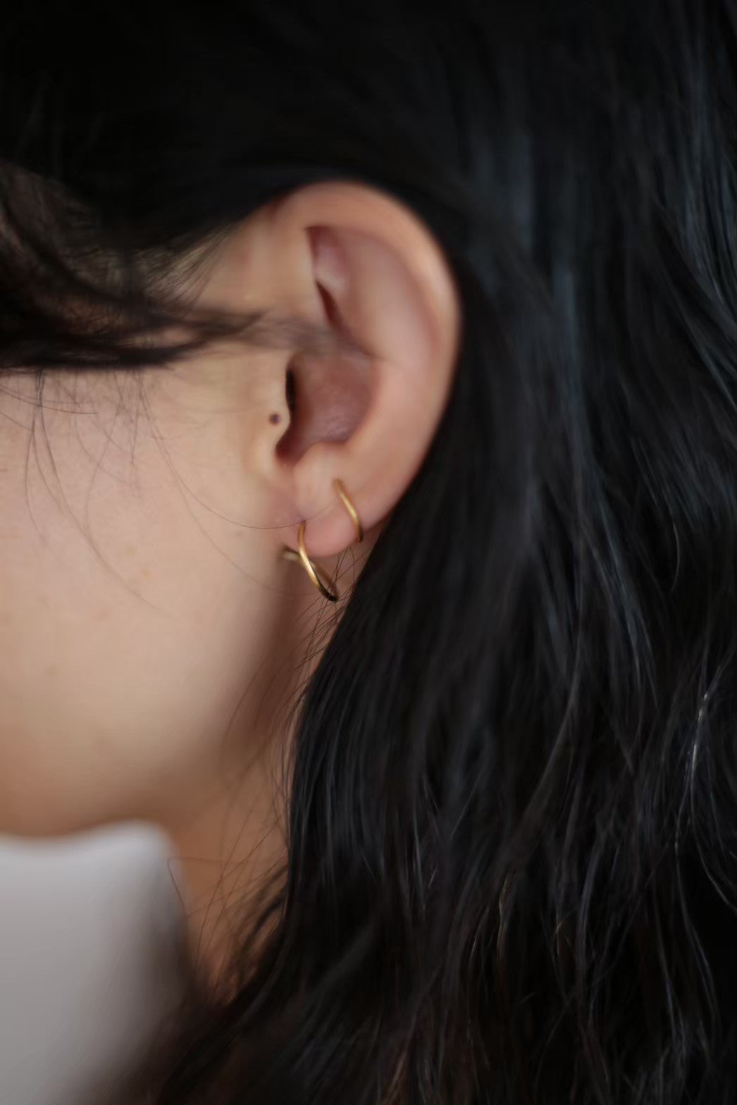 E pierced earring / GD