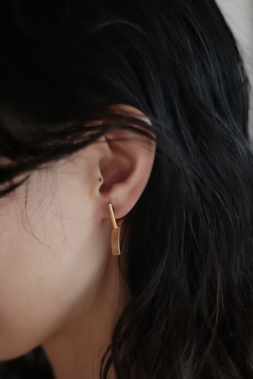 Y pierced earring / GD