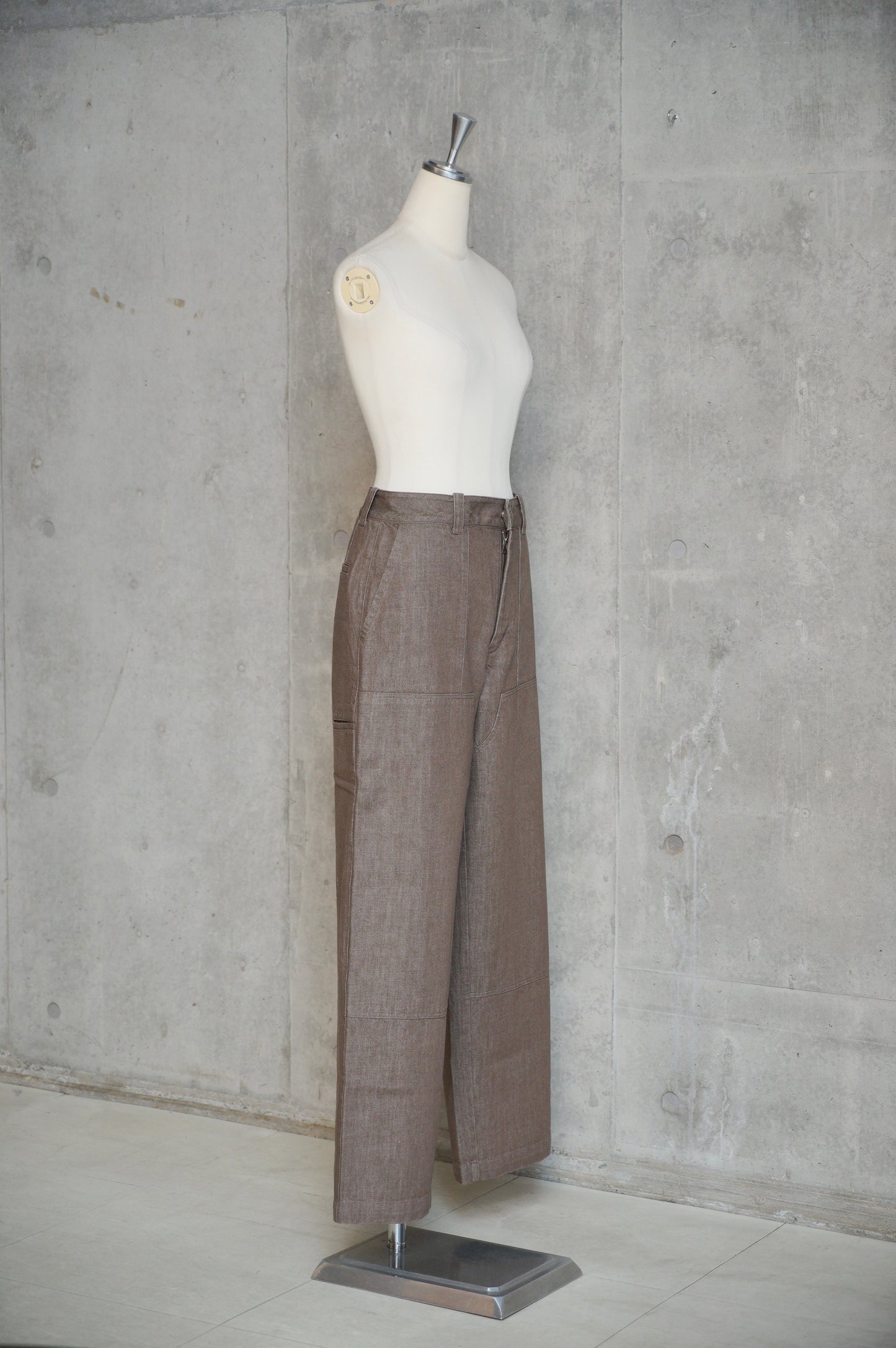 Brown Denim Pants [ TH24W-20 ]