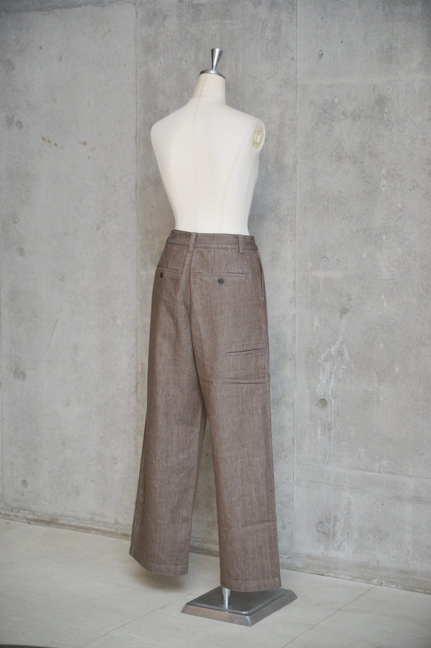 Brown Denim Pants [ TH24W-20 ]