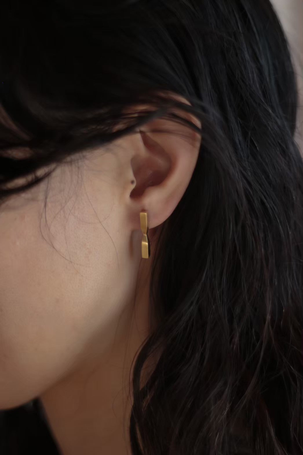 X pierced earring / GD